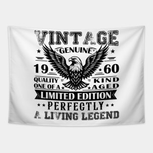 Vintage Made In 1960 Patriotic Legendary 64th Birthday Tapestry