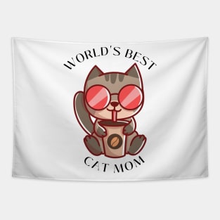 World's Best Cat Mom Tapestry