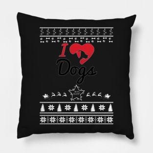 Merry Christmas DOGs Pillow