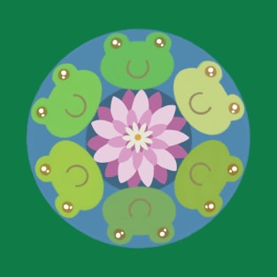 Multi-Color Frogs Mandala T-Shirt