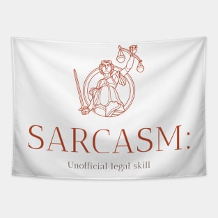 SARCASM: UNOFFICIAL LEGAL SKILL LAWYER'S LIFE Tapestry