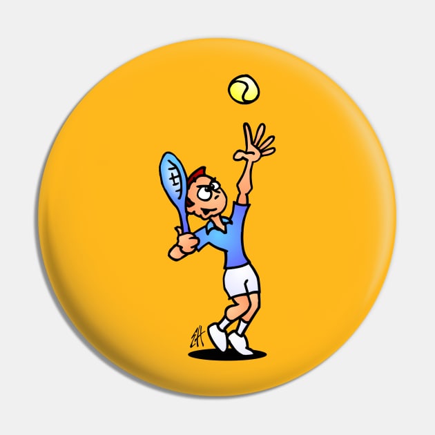 Tennis Pin by Cardvibes