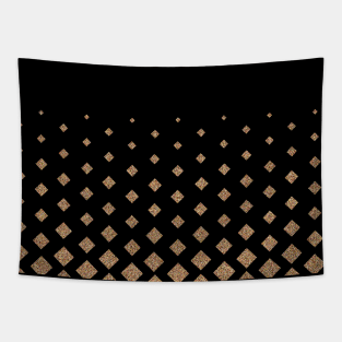 Glossy Square Halftone Pattern Tapestry