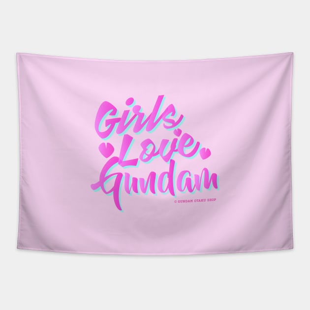 Girls Love Gundam Tapestry by Gundam Otaku Shop