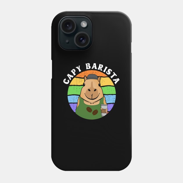 Capy Barista Phone Case by maxcode