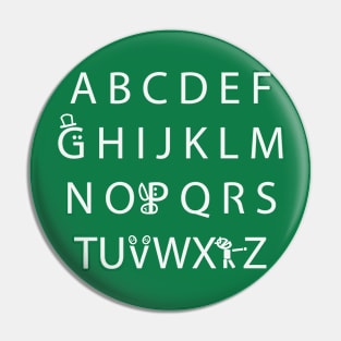 Canadian Alphabet Pin