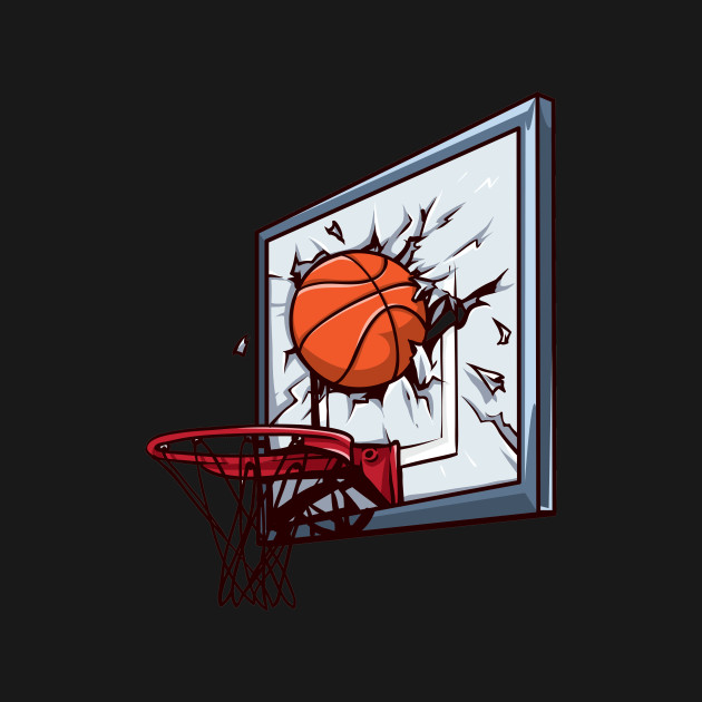 Basketball Slam Dunk Backboard Breaking Balls Basketball T
