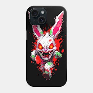 Beware White Rabbit Comic Horror Art III Phone Case