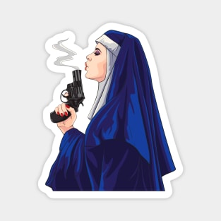 nun with weapon Magnet