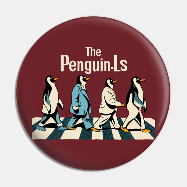 The penguin-Ls - Abbey Road Pin by Aldrvnd