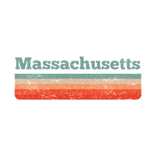 Vintage Massachusetts Distressed Retro 80s 90s T-Shirt