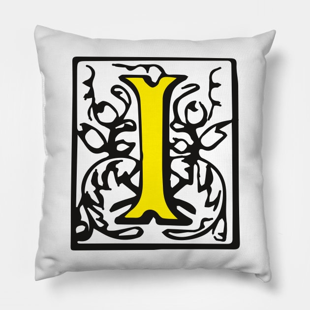 Letter I Pillow by Creative Art Store