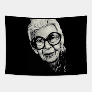 Iris Apfel Engraved Tapestry