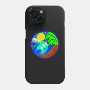 Tropical beach ocean sea scene Phone Case