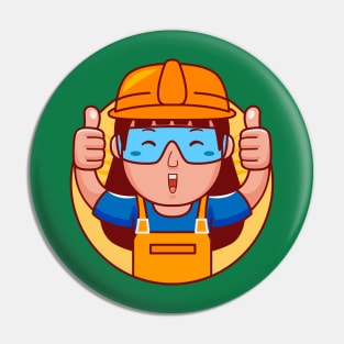 Engineer Woman Pin