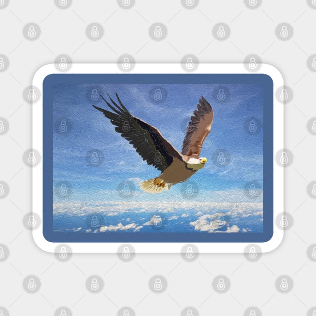 Eagle flying Magnet by Ammi