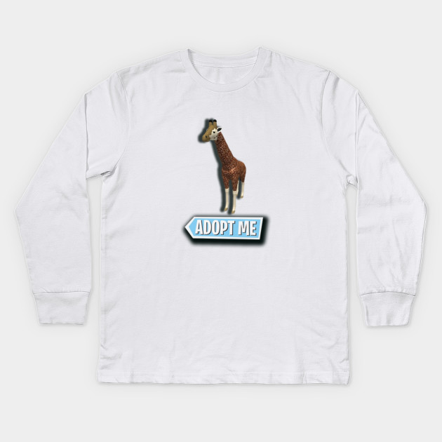 Giraffe Adopt Me Roblox Roblox Game Adopt Me Characters Roblox Adopt Me Kids Long Sleeve T Shirt Teepublic - roblox kids long sleeve t shirts teepublic