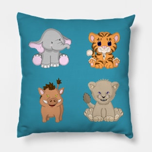 Cute Animal Buddies Pillow