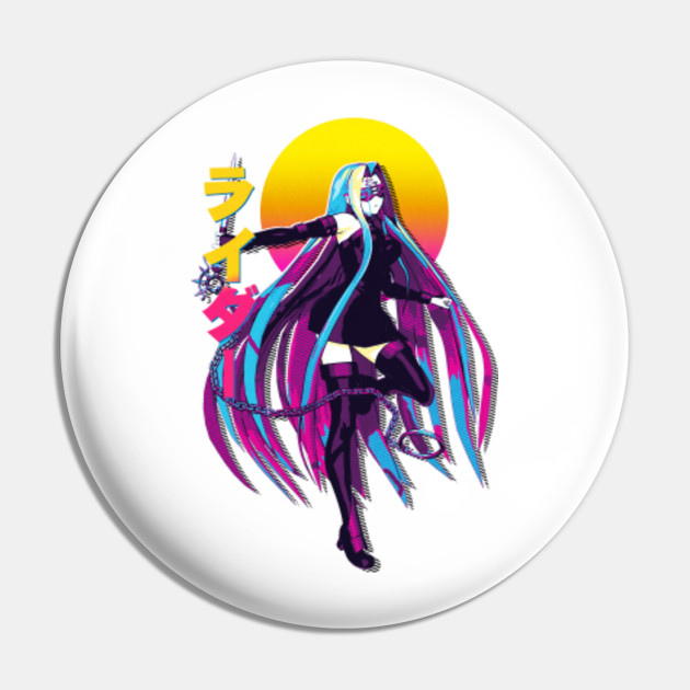 Rider Fate Stay Night Anime Vaporwave Fate Stay Night Pin Teepublic Rider Fate Stay Night Anime Vaporwave Fate Stay Night Pin Teepublic