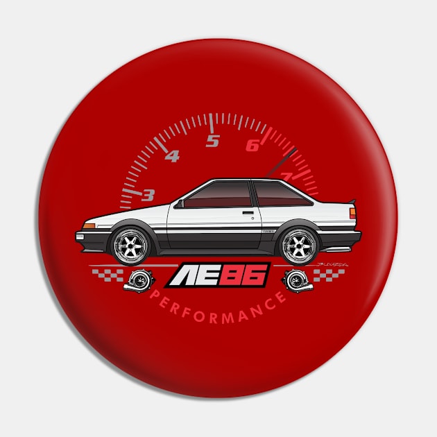 white AE86 Performance Pin by JRCustoms44