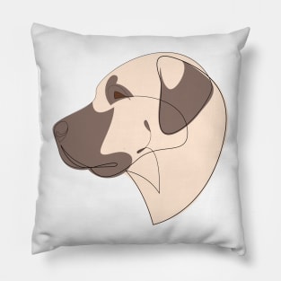 Anatolian Shepherd Dog - continuous line Pillow