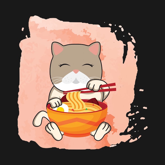 'Japanese Anime Cat Ramen' Cute Cats Adorable by ourwackyhome