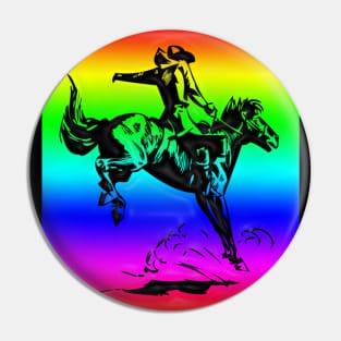 Western Era - Cowboy on Horseback 7 Pin