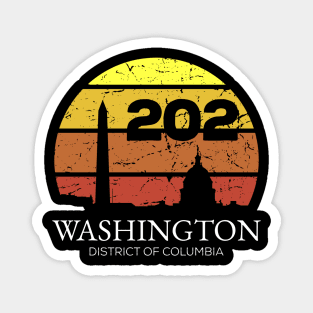 Washington District of Columbia 202 Area Code Magnet