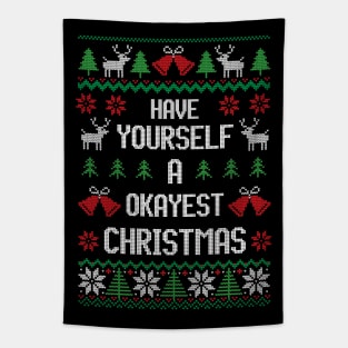 Have Yourself Okayest Christmas - Festive Introvert Tapestry