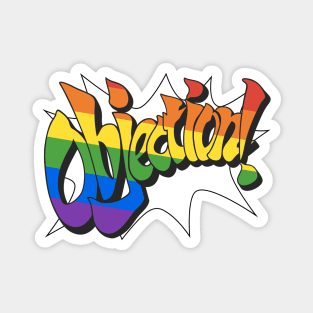 Rainbow Objection Magnet