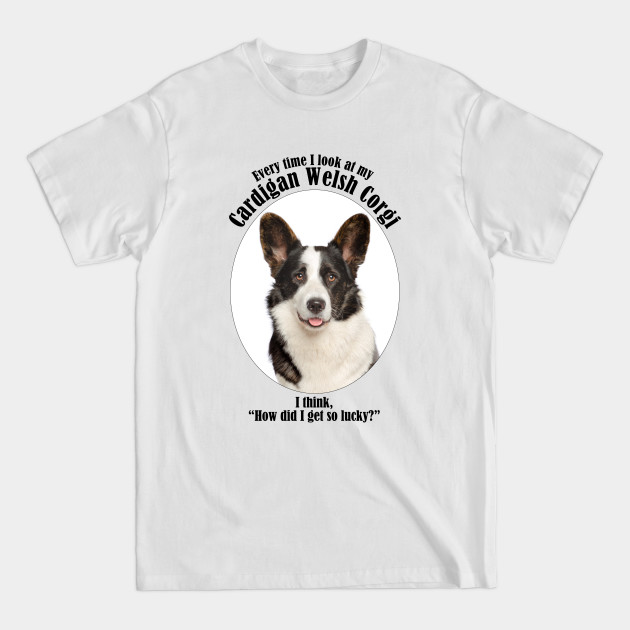 Discover Lucky Corgi - Cardigan Welsh Corgi - T-Shirt