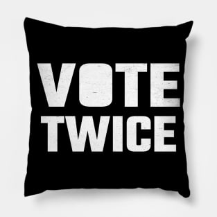 Vote Twice Pillow