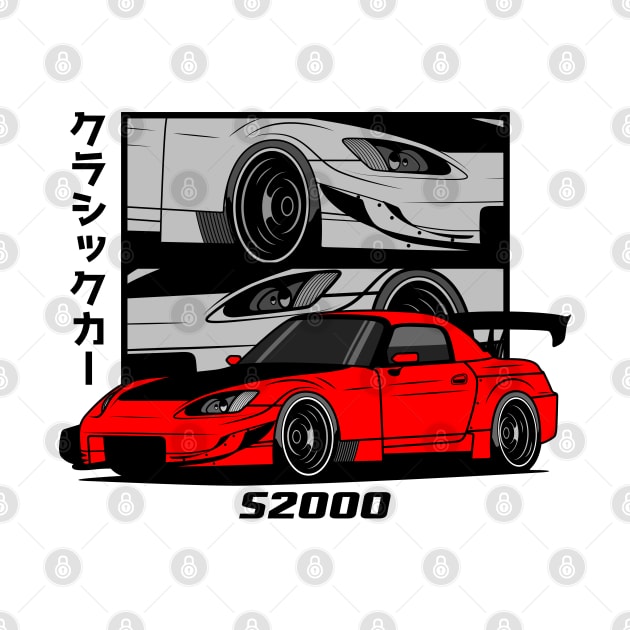Red S2000 JDM by GoldenTuners