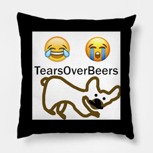 CLASSIC The Tears Over Beers Podcast Logo 2 Pillow
