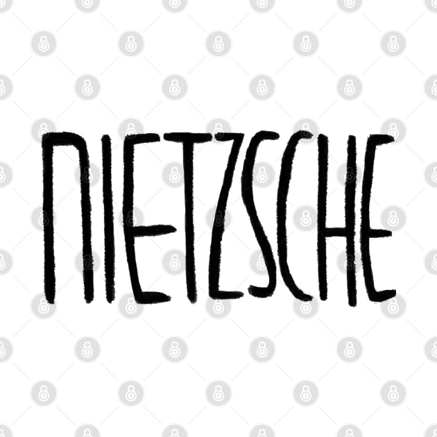German philosopher, Friedrich Nietzsche by badlydrawnbabe