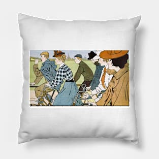 vintage art Pillow