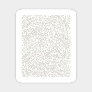 Modern Floral Pattern Grey and White Magnet