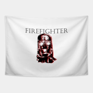 vintage firefghter mask Tapestry