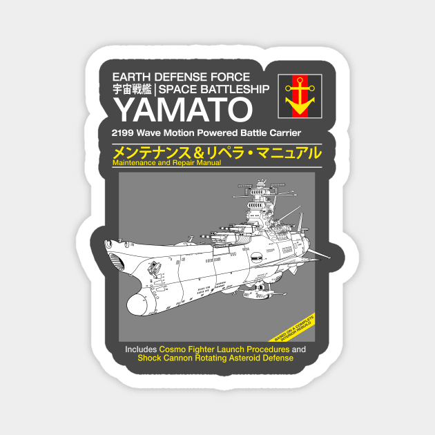 Yamato Service and Repair Magnet by crocktees