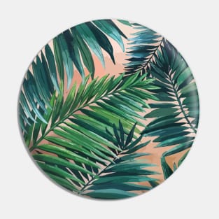 Palm leaves illustration Pin