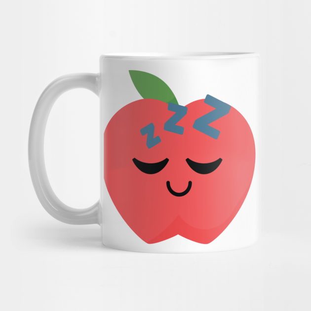 Apple Emoji Tired And Sleep Emoji Mug Teepublic