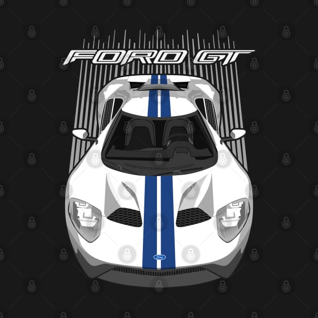 Ford GT-white and blue by V8social