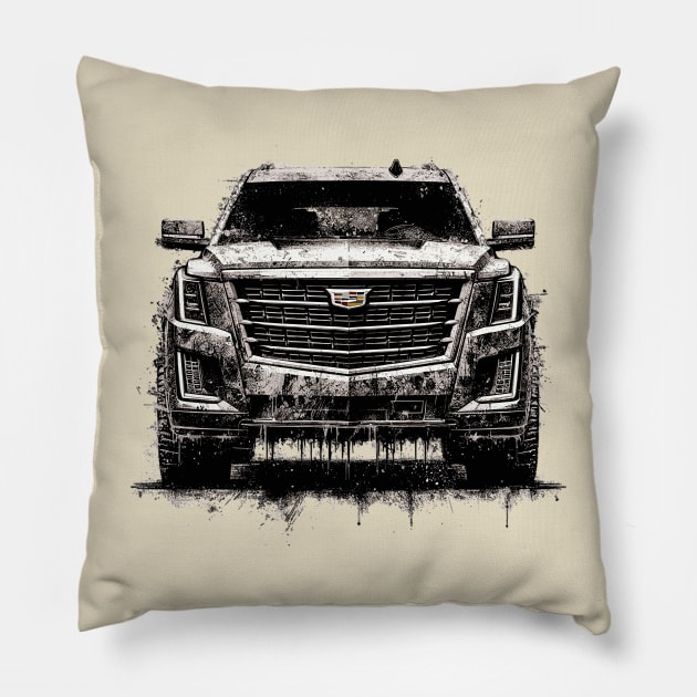 Cadillac Escalade Pillow by Vehicles-Art