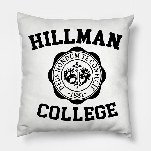 Vintage Hillman College 1881 Pillow by LufyBroStyle