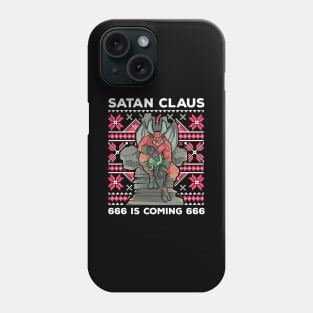 Ugly Christmas Satan Satanic Santa Devil Gothic Occult Goth Phone Case