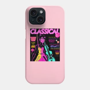 Classical music in neon Phone Case