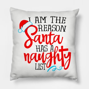 Santa Naughty List Pillow