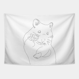 Peace Hamster Tapestry