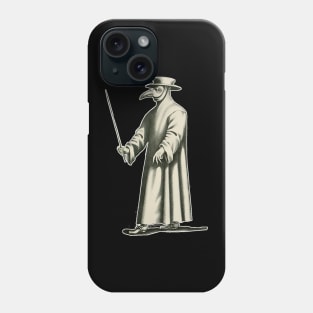 Masked doctors of the Middle Ages against epidemics Phone Case