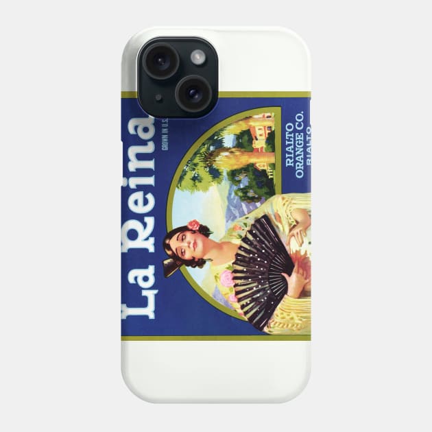 La Reina Brand crate label Phone Case by WAITE-SMITH VINTAGE ART